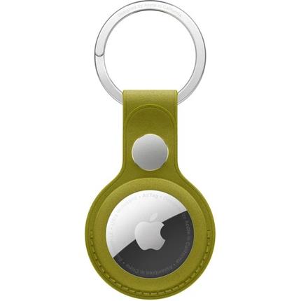 Apple FineWoven klíčenka na AirTag zelenožlutá