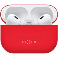 Apple FIXED Silky silikonové pouzdro pro Apple AirPods Pro 2, červené