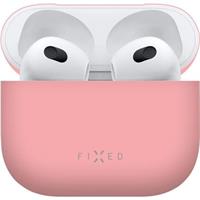 Apple FIXED Silky ultratenké silikonové pouzdro Apple Airpods 3 růžové