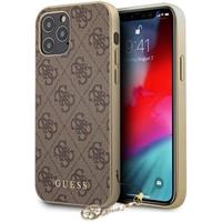 Apple Guess 4G Charms kryt iPhone 12/12 Pro 6.1" hnědý