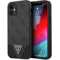 Apple Guess 4G Triangle kryt iPhone 12/12 Pro 6.1" šedý