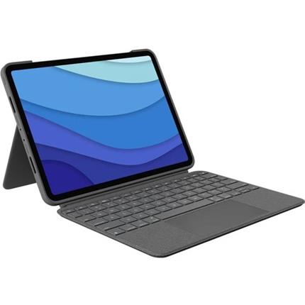 Apple Logitech Combo Touch pouzdro s CZ klávesnicí iPad Pro 11" (1.2.3.4. gen) šedé