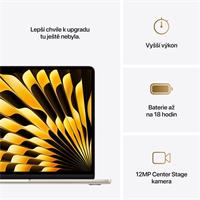 Apple MacBook Air 13"/M4/13,6"/2560x1664/16GB/512GB SSD/M4/Sequoia/Starlight/1R