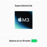 Apple MacBook Air 15,3" (2024) / M3 / 8GB / 256GB / CZ / Temně inkoustový