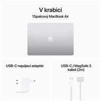 Apple MacBook Air 15,3" (2024) / M3 / 8GB / 512GB / CZ / Stříbrný