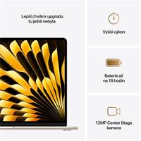 Apple MacBook Air 15"/M4/15,3"/2880x1864/16GB/512GB SSD/M4/Sequoia/Starlight/1R