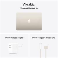 Apple MacBook Air 15"/M4/15,3"/2880x1864/16GB/512GB SSD/M4/Sequoia/Starlight/1R