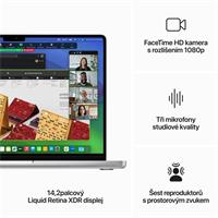 Apple MacBook Pro 14" (2023) / M3 / 8GB / 512GB / CZ / Stříbrný