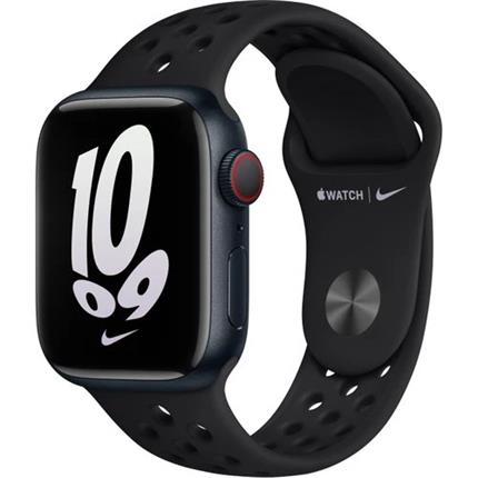 Apple Watch 41/40/38mm černo/černý Nike sportovní řemínek
