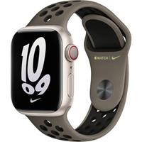 Apple Watch 41/40/38mm olivošedo/černý Nike sportovní řemínek