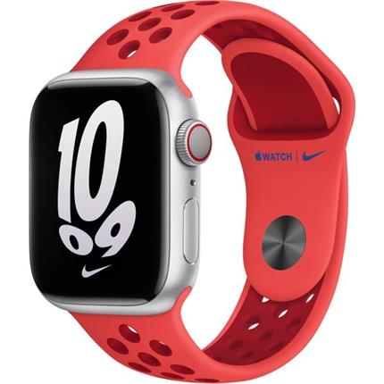 Levně Apple Watch 41/40/38mm zářivěkarmínovo/Gym Red Nike sportovní řemínek