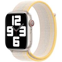 Apple Watch 49/45/44/42mm hvězdně bílý provlékací sportovní řemínek