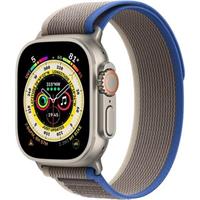 Apple Watch 49/45/44mm modrý/šedý trailový tah - S/M