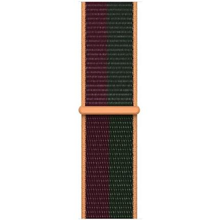 Apple Watch provlékací sportovní řemínek 41/40/38mm višňový/piniově zelený