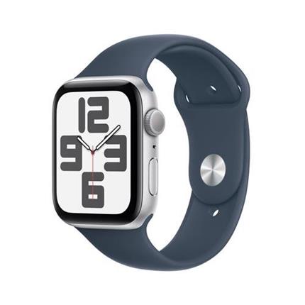 Apple Watch SE (2023) GPS 44mm sportovní silikonový řemínek bouřkově modrý M/L