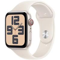 Apple Watch SE (2024) Cellular 44mm Hvězdně bílý hliník s hvězdně bílým sportovním řemínkem S/M