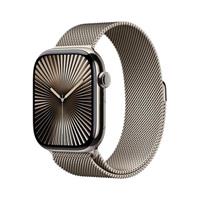 Apple Watch Series 10 GPS + Cellular 46mm Natural Titanium Case with Natural Milanese Loop - M/L (M