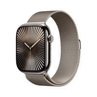 Apple Watch Series 10 GPS + Cellular 46mm Natural Titanium Case with Natural Milanese Loop - S/M (M