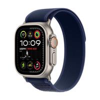 Apple Watch Ultra 2 GPS + Cellular 49mm Natural Titanium Case with Blue Trail Loop - S/M (MX4J3CS/A