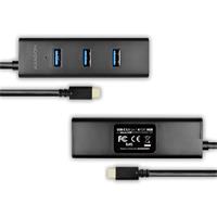AXAGON HUE-S2C Type-C 4x USB3.0 CHARGING hub, microUSB nap. konektor