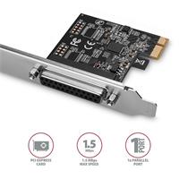 AXAGON PCEA-P1N, PCIe řadič - 1x paralelní port (LPT), vč. LP