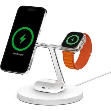 Belkin BOOST CHARGE PRO MagSafe 3v1 nabíjecí stanice bílá