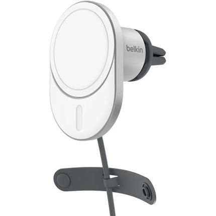 Belkin BOOST CHARGE (Qi2) MagSafe držák do auta, 15W, šedý