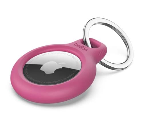 Belkin Secure holder pouzdro na AirTag s kroužkem růžové