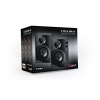 C-TECH SPK-14, 2.0, dřevěné, černé