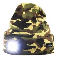 Cattara Čepice ARMY s LED svítilnou USB nabíjení