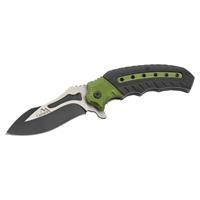 Cattara Nůž zavírací COBRA 20cm s pojistkou zelená-černá