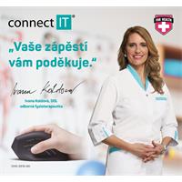 CONNECT IT FOR HEALTH ergonomická vertikální bezdrátová myš černá
