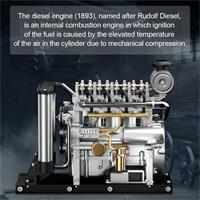 Čtyřválcový vznětový motor Teching DM115