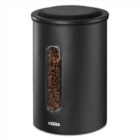 Dóza XAVAX Barista na 1,3 kg zrnkové kávy nebo 1,5 kg mleté kávy, vzduchotěsná, matná černá