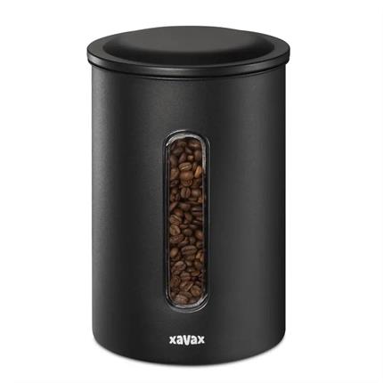 Levně Dóza XAVAX Barista na 1,3 kg zrnkové kávy nebo 1,5 kg mleté kávy, vzduchotěsná, matná černá