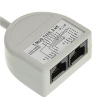 Dvojspojka RJ45, 1x8p8c/2x8p8c - telefonní