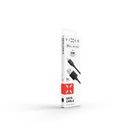 FIXED datový a nabíjecí kabel Lightning, 2 metry, MFI, 2,4A, černý