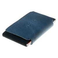 FIXED kožená peněženka Tiny Wallet for Air Tag z pravé hovězí kůže, modrá