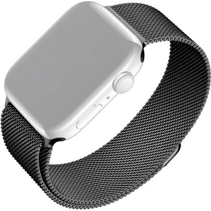 Levně FIXED Mesh Strap síťový nerezový řemínek Apple Watch 38/40/41mm černý