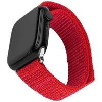 FIXED Nylon Sporty Strap řemínek Apple Watch 38/40/41mm, červený