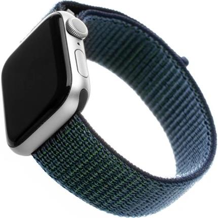 Levně FIXED Nylon Strap nylonový pásek pro Apple Watch 42/44/45mm temně modrý