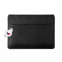 FIXED Oxford Kožené pouzdro pro Apple MacBook Pro 14" černá
