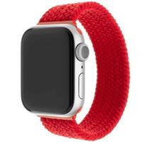 FIXED provlékací nylonový řemínek Apple Watch 42/44/45mm L červený