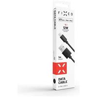 FIXED Rapid Charge datový a nabíjecí kabel Lightning, 2,4A černý