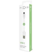 FIXED Rapid Charge datový a nabíjecí kabel USB-C 3A bílý