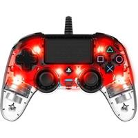 Gamepad Nacon Compact Controller Clear Red (PS4)