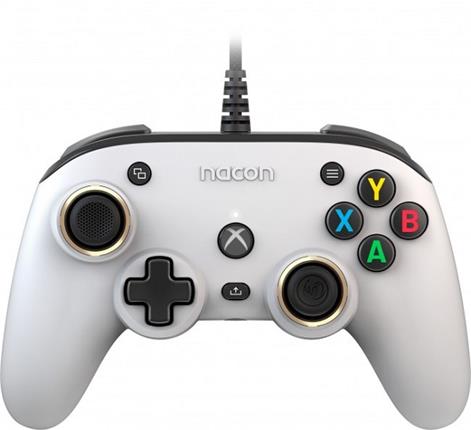 Levně Gamepad Nacon Pro Compact Controller White (Xbox Series)