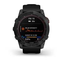 Garmin fenix7X Solar, Gray/ Black Silicone Band