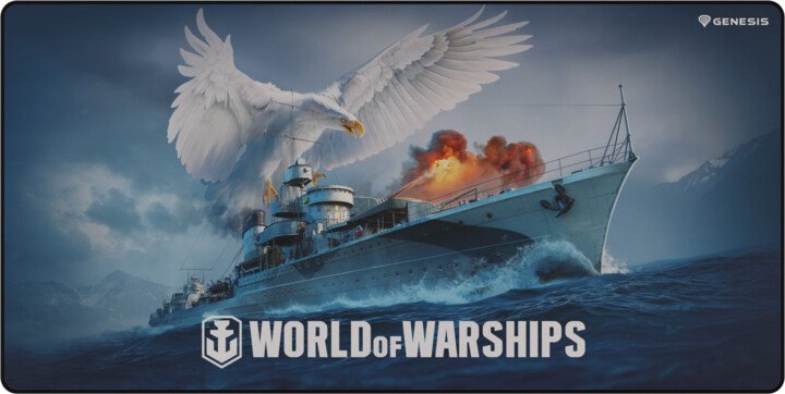 Levně Genesis Carbon 500 World of Warship M Podložka pod myš