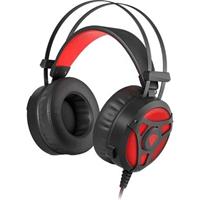 Genesis Neon 360 Herní sluchátka s mikrofonem, Stereo, Vibrace, červené podsvícení
